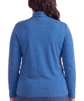 Women's Relaxed fit Long Sleeved Turtleneck Top - Silverts 10