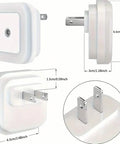 2-Pack: LED Night Light, Plug-in Wall Sconce with Auto Dusk to Dawn Sensor