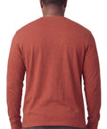 Men's Long Sleeve Henley shirt in cotton blend with 3 Button Placket & Chest Pocket - Silverts 18