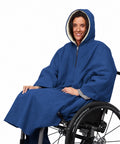 Warm Wheelchair Cape for Women & Men with Hood