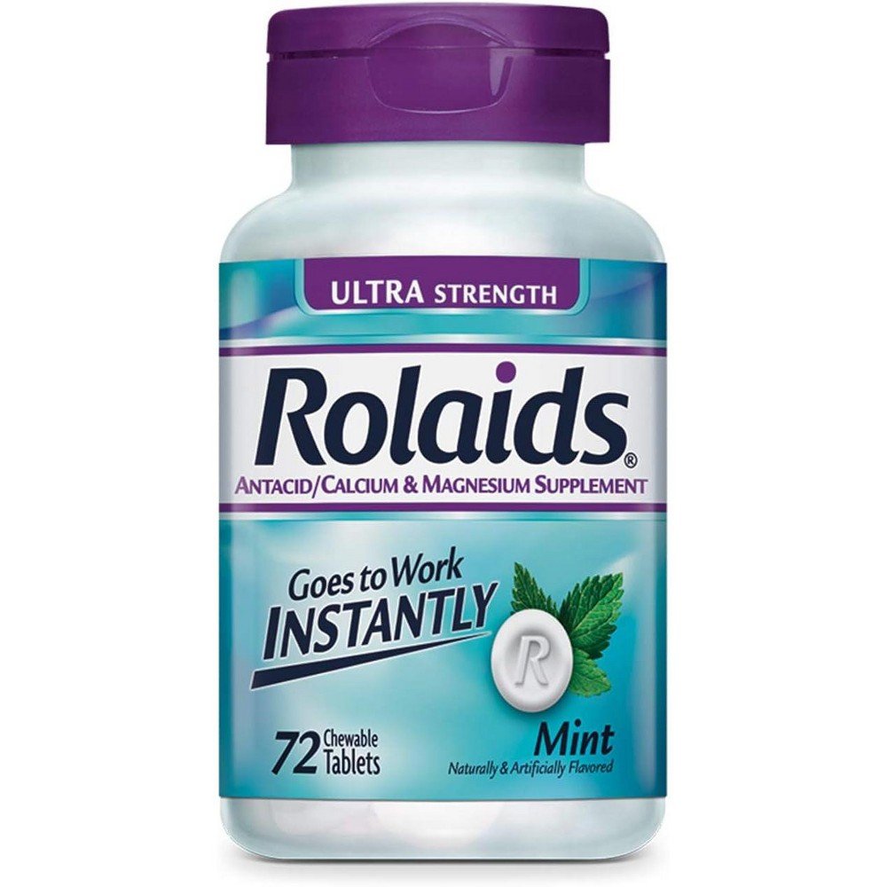 Rolaids Ultra Strength 1200, 72 Chewable Tablets - Silverts 1
