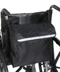 HOUSON Wheelchair Pouch Bag Waterproof Wheelchair Backpack Pockets Wheelchair Bags to Hang on Back Rollator Bag Carry Accessories Storage Bag