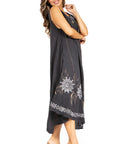 Sakkas Starlight Fourth Women's Tie Dye Caftan Tank Dress/Cover Up Beach Kaftan