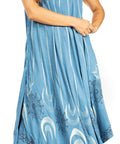 Sakkas Starlight Fourth Women's Tie Dye Caftan Tank Dress/Cover Up Beach Kaftan