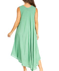 Sakkas Starlight Fourth Women's Tie Dye Caftan Tank Dress/Cover Up Beach Kaftan