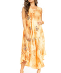 Sakkas Starlight Fourth Women's Tie Dye Caftan Tank Dress/Cover Up Beach Kaftan