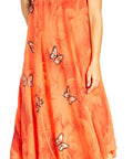 Sakkas Starlight Fourth Women's Tie Dye Caftan Tank Dress/Cover Up Beach Kaftan