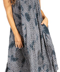 Sakkas Starlight Fourth Women's Tie Dye Caftan Tank Dress/Cover Up Beach Kaftan