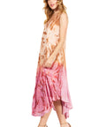 Sakkas Starlight Fourth Women's Tie Dye Caftan Tank Dress/Cover Up Beach Kaftan