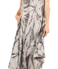 Sakkas Starlight Fourth Women's Tie Dye Caftan Tank Dress/Cover Up Beach Kaftan