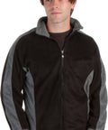 Adult Mens Two-Tone Anti-Pilling Performance Fleece Jacket - Various Color And Sizes