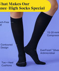 Knee-High Compression Socks - Solid - Silverts 3