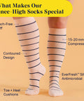 Knee-High Compression Socks - Stripes