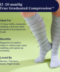Knee-High Compression Socks - Stripes