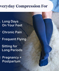 Knee-High Compression Socks - Solid - Silverts 6