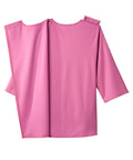 Women's Open Back 3/4 Length Sleeve Top with Embroidery - Silverts 48