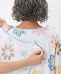 Women's Soft Bow Open Back Nightgown