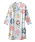 Women's Soft Bow Open Back Nightgown - Silverts 3
