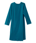 Women's No Peek Hospital & Home Care Gown with Lace Neckline