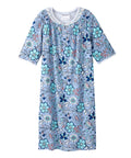 Open Back Knit Nightgown with Lace Trim - Clearance