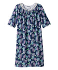 Open Back Knit Nightgown with Lace Trim - Clearance
