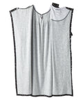 Open Back Knit Nightgown with Lace Trim - Clearance