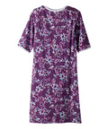 Open Back Knit Nightgown with Lace Trim - Clearance