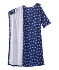 Open Back Knit Nightgown with Lace Trim - Silverts 53