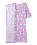 Open Back Knit Nightgown with Lace Trim - Silverts 60