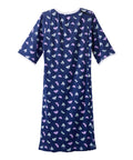 Open Back Knit Nightgown with Lace Trim - Clearance - Silverts 26