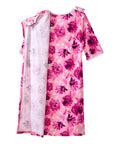 Open Back Knit Nightgown with Lace Trim - Clearance