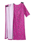 Open Back Knit Nightgown with Lace Trim - Clearance