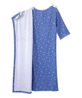 Open Back Knit Nightgown with Lace Trim - Clearance - Silverts 44