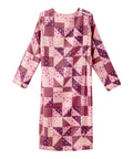 Women's No Peek Open Back Flannel Nightgown
