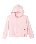 Women's Soft Corduroy Rib Magnetic Button Hoodie