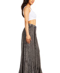 Sakkas Ahaana Women Renaissance Boho Rayon Maxi Embroidered Paneled Summer Skirt