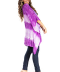 Sakkas Adalwin Second TieDye Desert Sun Circle Ponch Tunic Top Blouse W/Embroidery