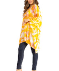 Sakkas Adalwin Second TieDye Desert Sun Circle Ponch Tunic Top Blouse W/Embroidery