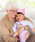22 inch - Lifelike Reborn Baby Dolls for Seniors with Dementia -Therapy Doll - Soft Body Realistic Newborn - Alzheimer's Activity for Adults - Patients Nursing Home - Gifts for Elderly - Anxiety relief