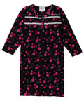 Women's No Peek Open Back Flannel Nightgown