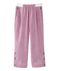 Women's Self Dressing Easy Zip Linen Capris