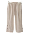 Women's Self Dressing Easy Zip Linen Capris