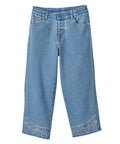 Women's Magnetic Front Fly Denim Capris