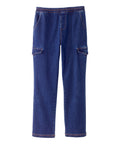 Men's Self Dressing Pull-on Jeans with Cargo Pockets