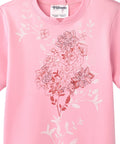 Women's Open Back Floral Fleece Top
