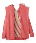 Women's Open Back Stripe Sweater