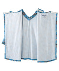Women's Open Back Faux Button Top