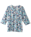 Women's Open Back Faux Button Top