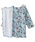Women's Open Back Faux Button Top