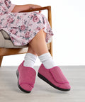 Women’s Slippers with Easy Closures – Adjustable Fit (Regular to Extra Wide)